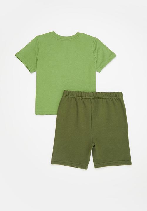 Pop Candy - Tee & short set-sage