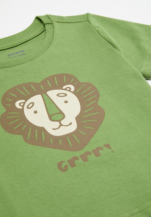 Pop Candy - Tee & short set-sage