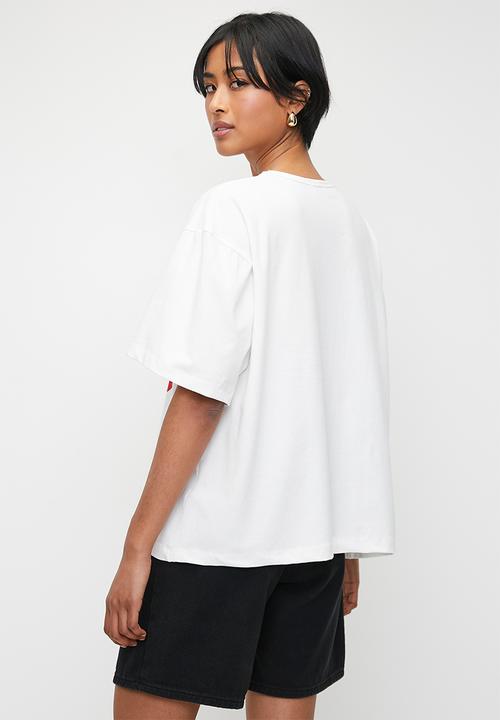 Statement Tee In Creme Del A Creme Print - Cremedelacreme