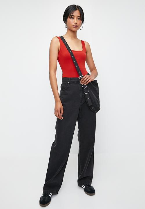 Superbalist - Square neck bodysuit - red
