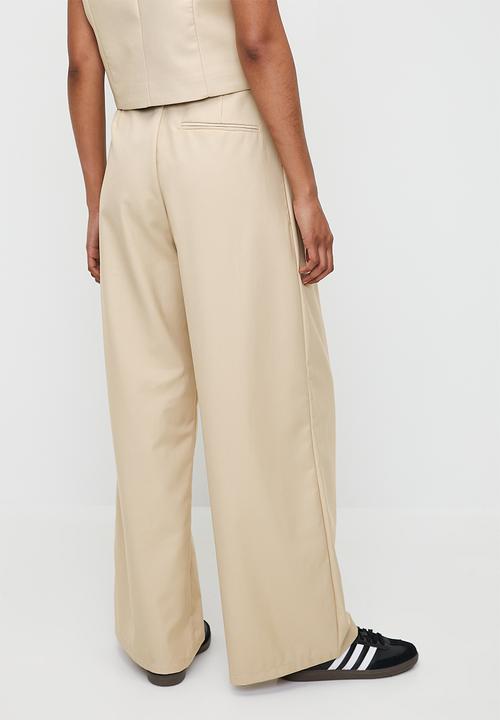 Superbalist - Co-ord midrise wide leg - neutral