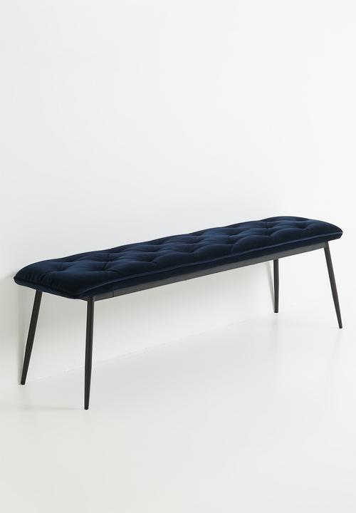 Sixth Floor - Brooke bench - midnight blue