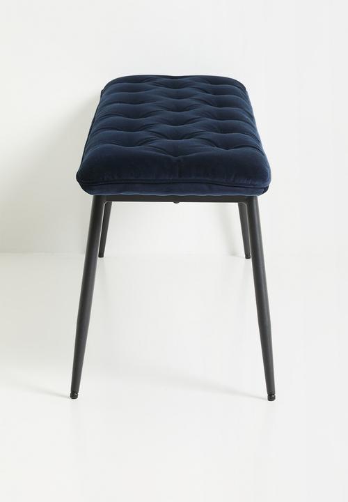 Sixth Floor - Brooke bench - midnight blue