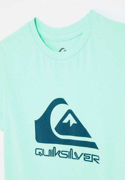 Quiksilver - Corp logo short sleeve boys - beach glass