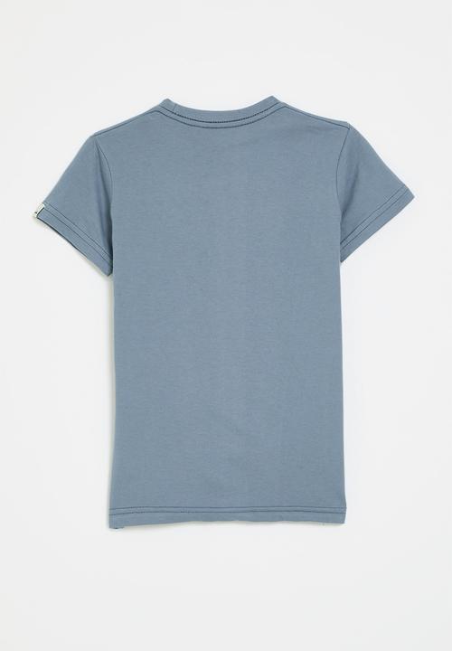 Quiksilver - Corp logo short sleeve boys - flint stone