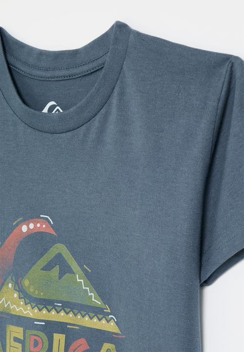 Quiksilver - Africa tribal short sleeve tee pre boy - vintage indigo