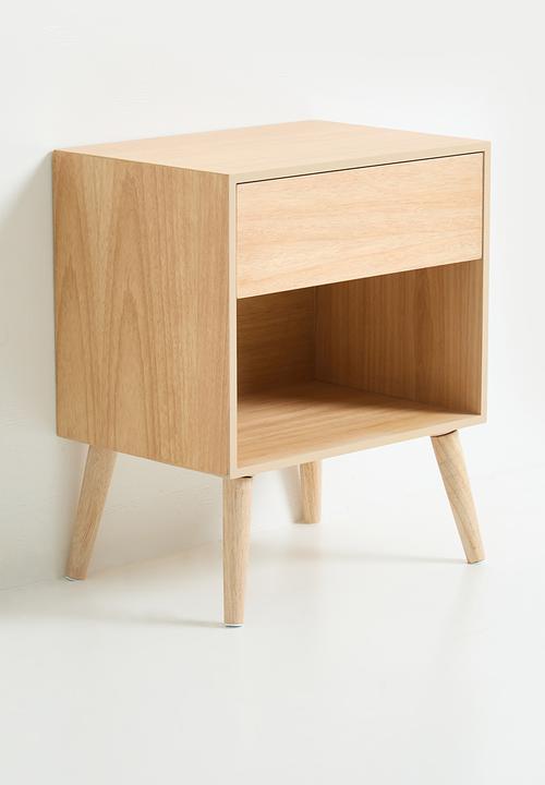 Sixth Floor - Junta wooden  bedside table - natural 