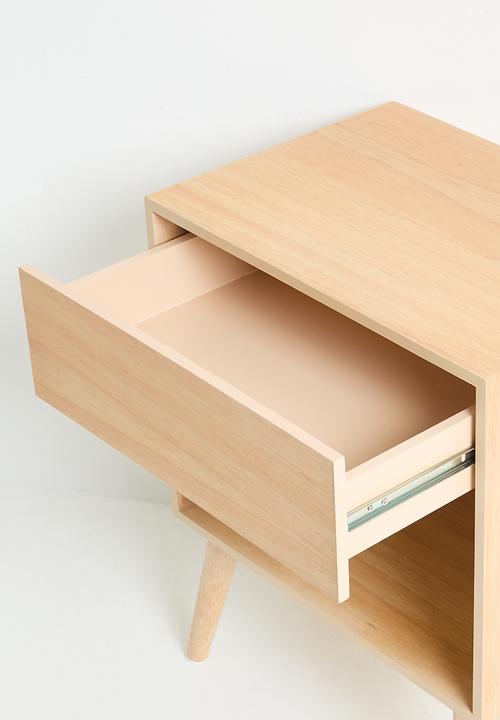 Sixth Floor - Junta wooden  bedside table - natural 