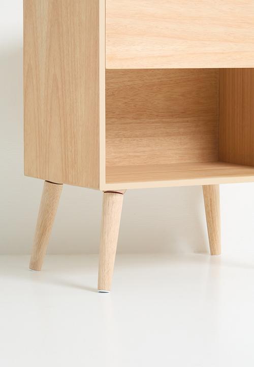 Sixth Floor - Junta wooden  bedside table - natural 