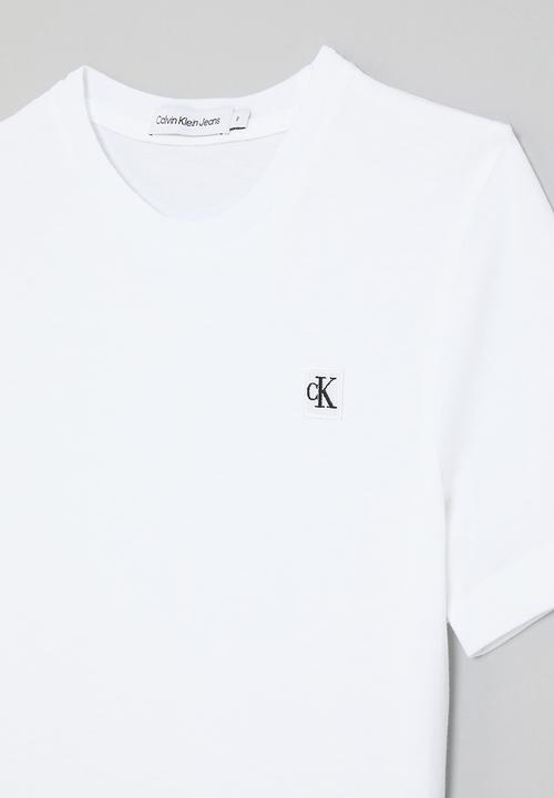 Calvin Klein - Ckjk mono mini badge reg T-shirt kids - bright white
