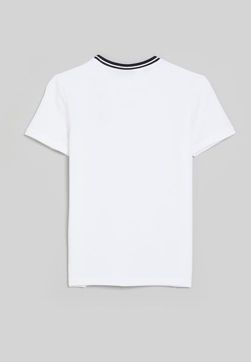 POLO - Boys oliver textured tee - white