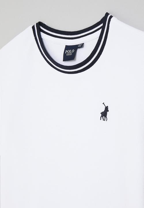 POLO - Boys oliver textured tee - white