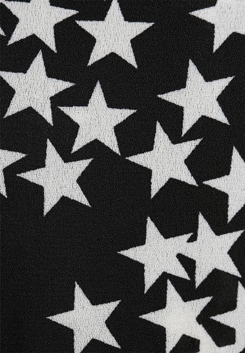 Glamorous - Star Print Pussy Bow Blouse