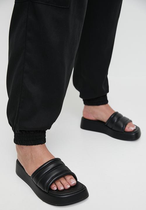 Me&B - Plus Elasticated Cargo Pants - Black