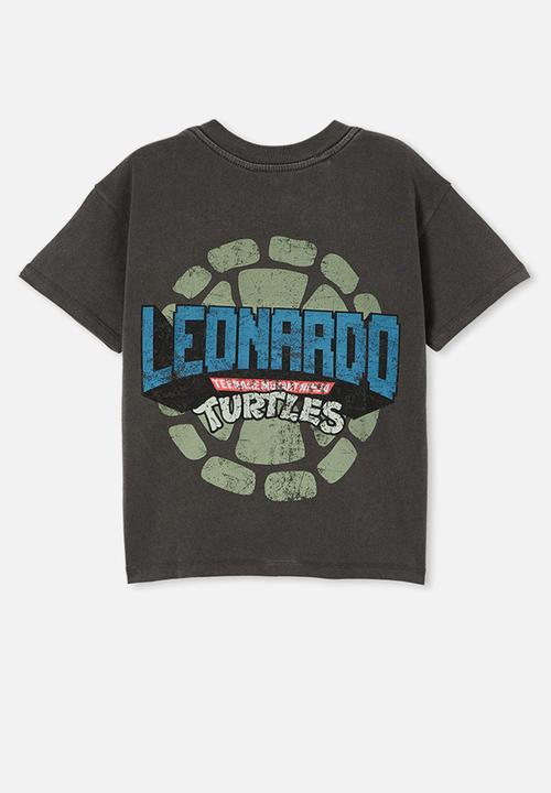 Cotton On - License drop shoulder short sleeve tee - lcn nic phantom/tmnt shell