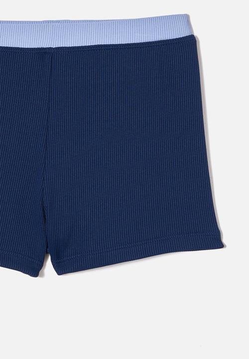 Cotton On - Billy boyleg swim trunk - in the navy/dusk blue splice