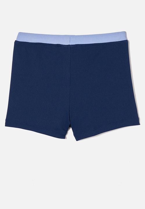 Cotton On - Billy boyleg swim trunk - in the navy/dusk blue splice