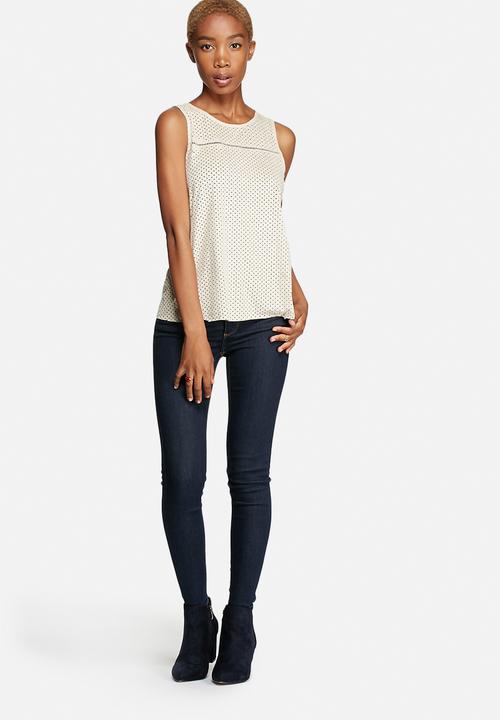 ONLY - Macy Faux Suede Lazercut Top