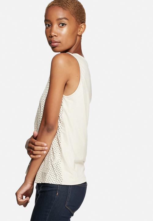 ONLY - Macy Faux Suede Lazercut Top