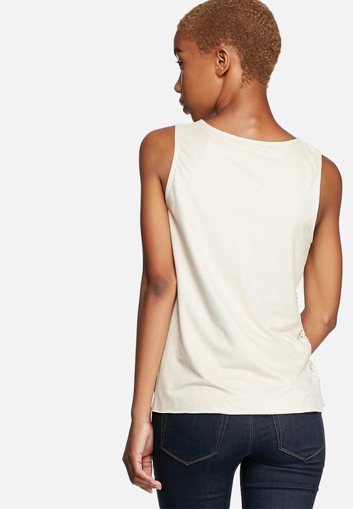 ONLY - Macy Faux Suede Lazercut Top
