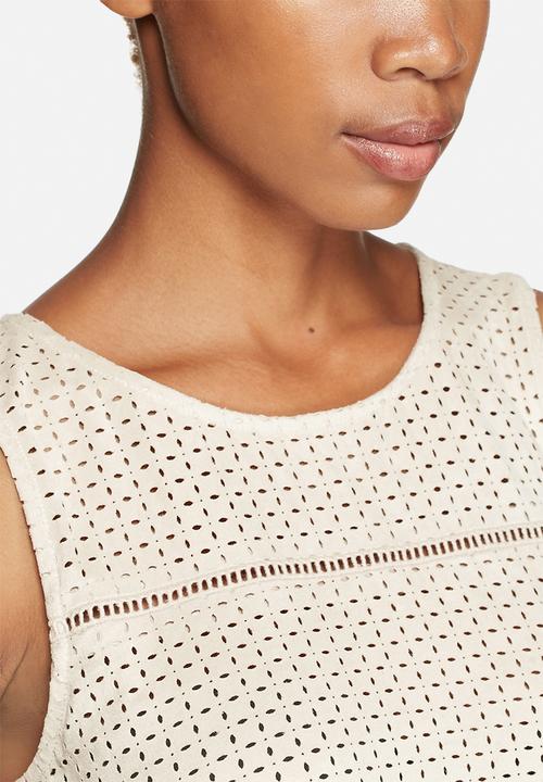 ONLY - Macy Faux Suede Lazercut Top