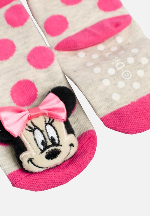 Character Group - Minnie mouse rattle socks - pink