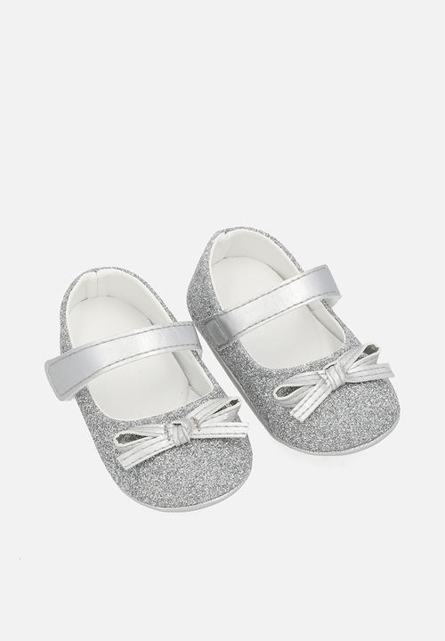 Pop Candy - Bowknot metallic pumps - silver