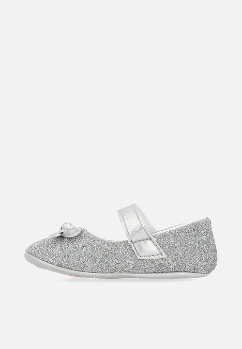 Pop Candy - Bowknot metallic pumps - silver