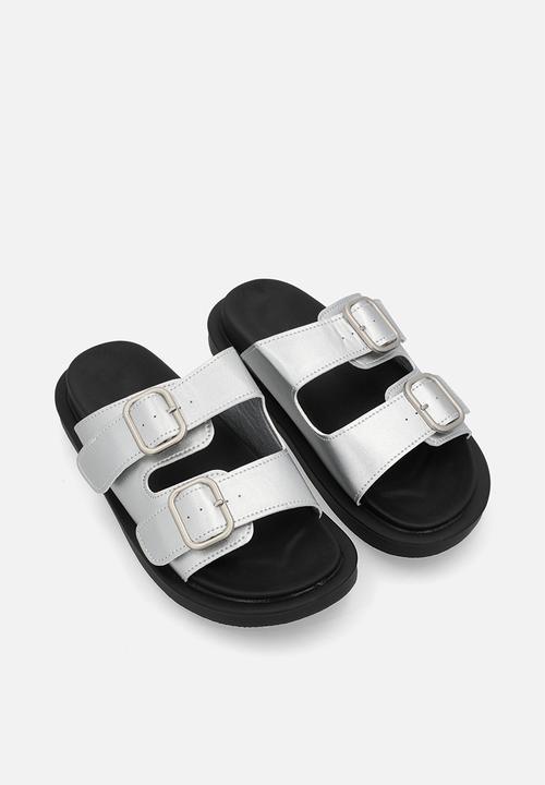 Pop Candy - Double buckle slides - silver