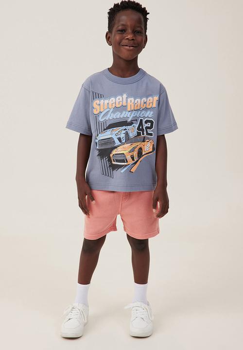 Cotton On - Henry slouch short - clay pigeon garment dye