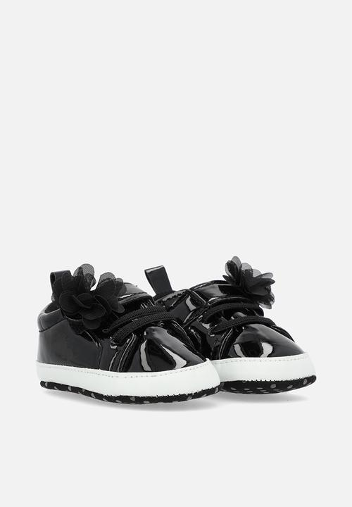 Pop Candy - Patent lace up sneakers - black