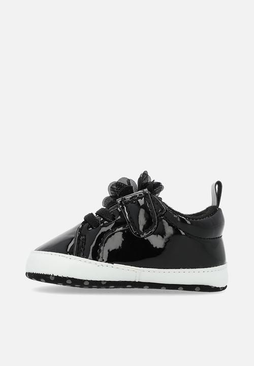 Pop Candy - Patent lace up sneakers - black