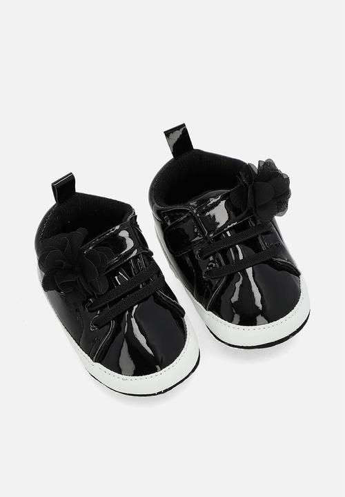 Pop Candy - Patent lace up sneakers - black