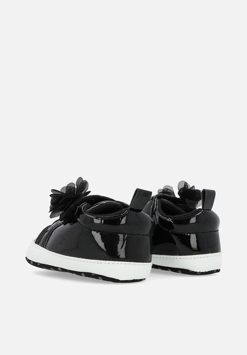 Pop Candy - Patent lace up sneakers - black