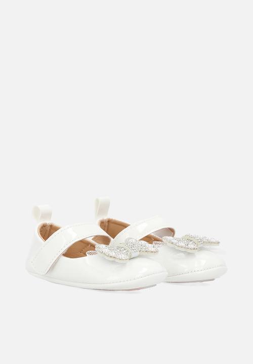 Pop Candy - Butterfly décor pumps - silver grey