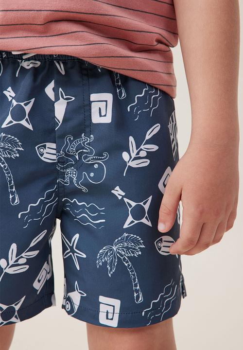 Cotton On - Bailey board short - stargazer/santorini