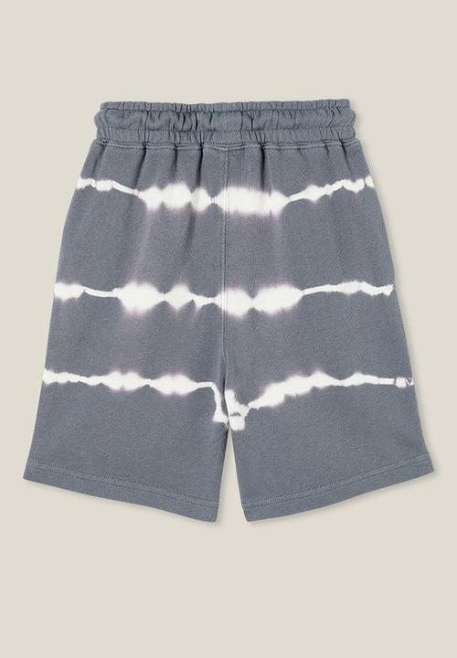 Cotton On - Harlow longline fleece short - steel/vanilla tie dye