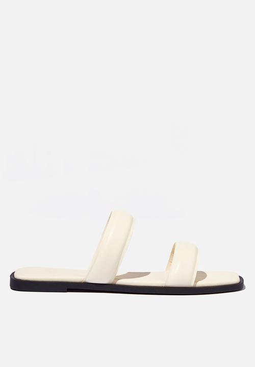 Cotton On - Palma padded slide - ecru smooth