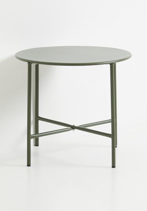 H&S - Tube outdoor side table - forest