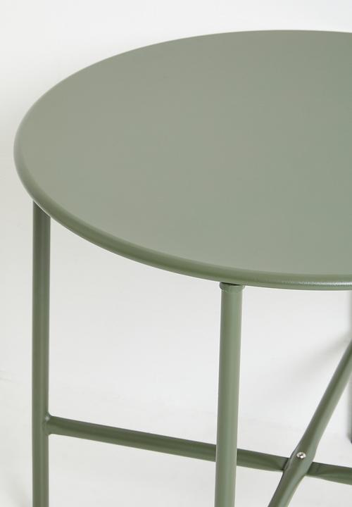H&S - Tube outdoor side table - forest