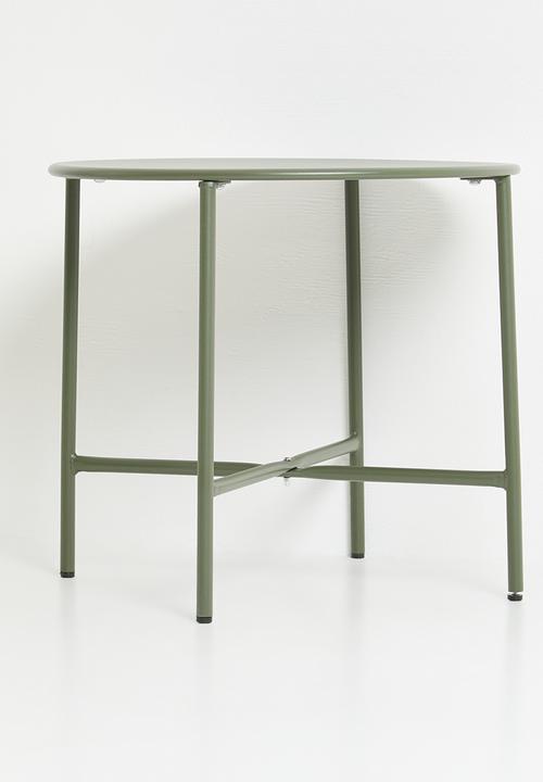 H&S - Tube outdoor side table - forest