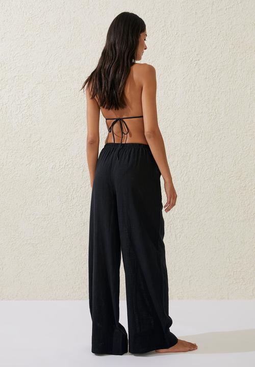 Cotton On - Relaxed Pocket Beach Pant - Black