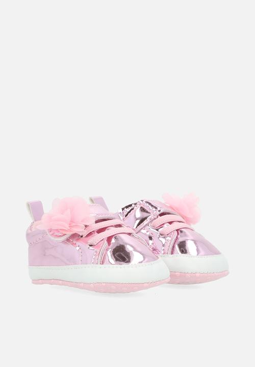 Pop Candy - Patent lace up sneakers-pink