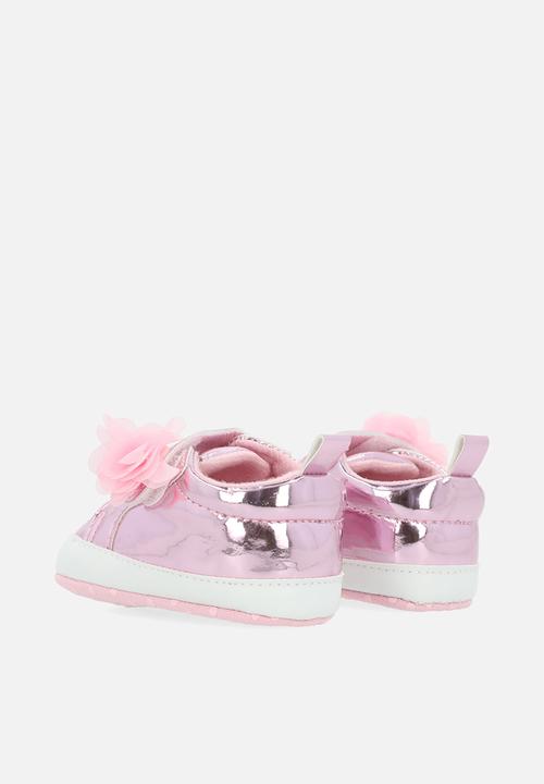 Pop Candy - Patent lace up sneakers-pink