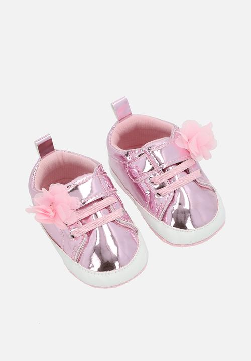 Pop Candy - Patent lace up sneakers-pink