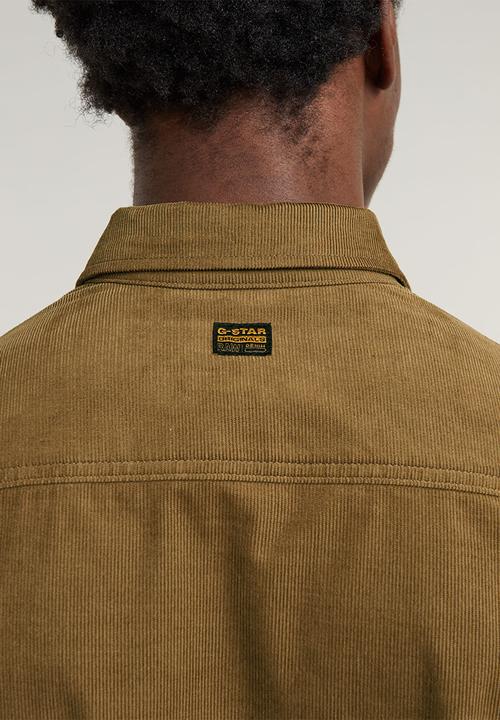 G-STAR - Clean Regular Shirt long sleeve - kangaroo
