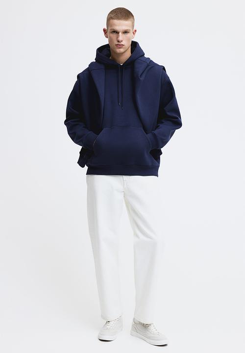 H&M - Loose fit hoodie - navy blue 