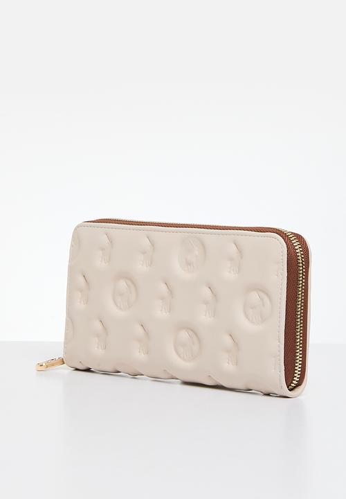 POLO - Luna zip around purse - ecru
