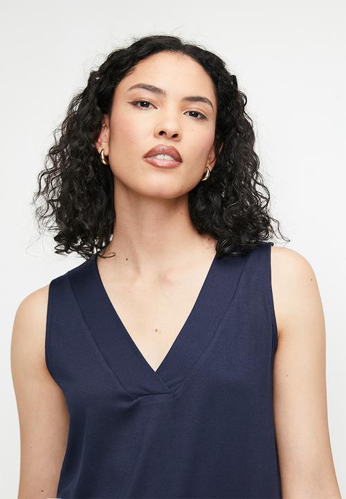 edit - V- Neck Vest - Navy