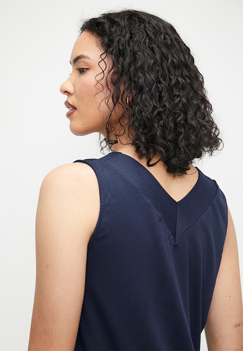 edit - V- Neck Vest - Navy